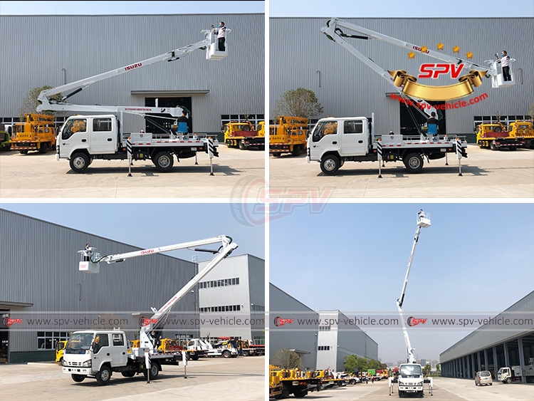 16 m Aerial Beamlift Truck ISUZU - Testing